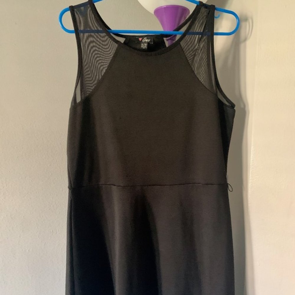 Black Mesh Sleeveless Dress from Guess